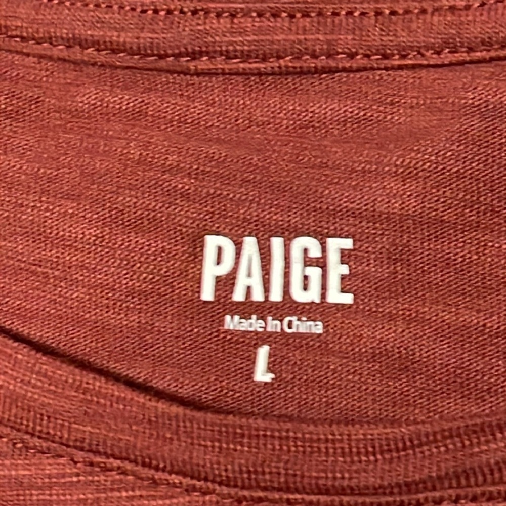 PAIGE T Shirt. Size Large - Picture 7 of 9